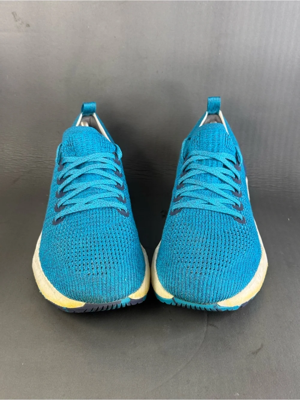 Allbirds Tree Flyer teal sneaker runner shoes men’s size 11.5